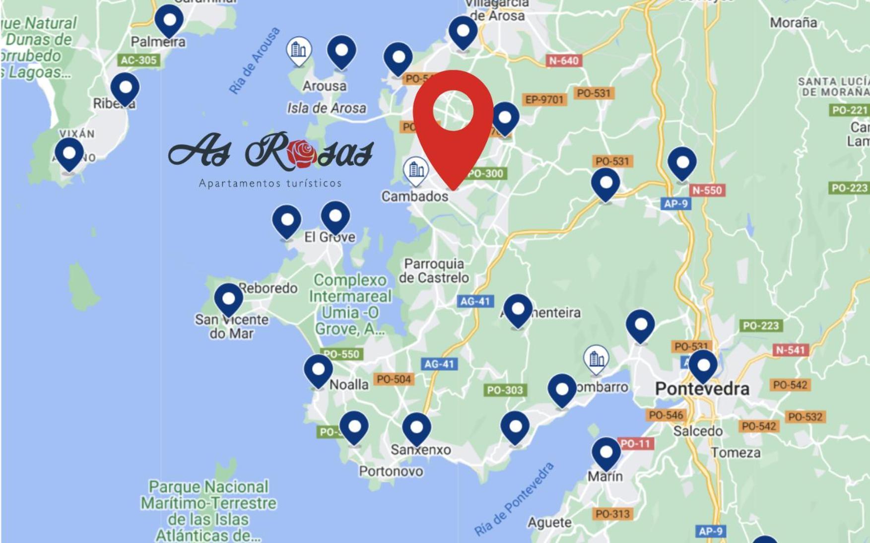 As Rosas Apartamentos Turisticos Cambados Εξωτερικό φωτογραφία